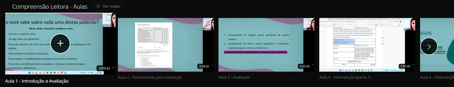 Curso online de Compreensão Leitora, com Vanessa Zito